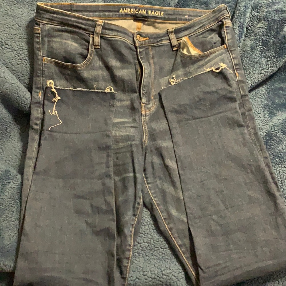 American Eagle Super Hi Rise Jegging Crop 18L